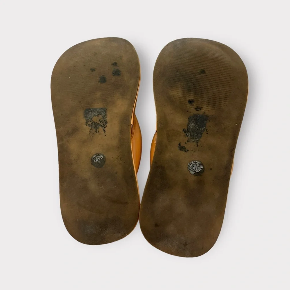 ASOS Pastel orange, platform flip flops - Picture 7 of 8